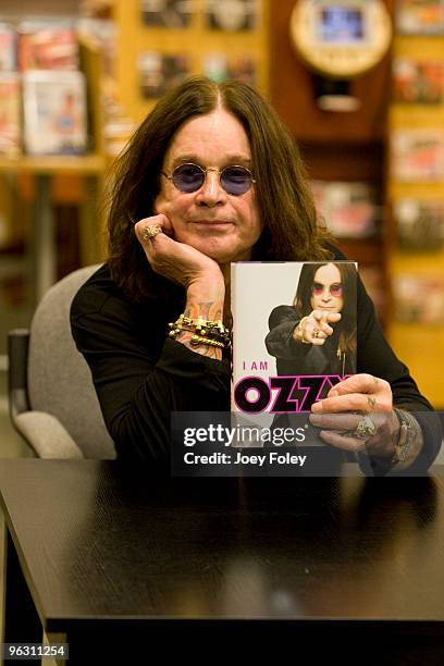 Ozzy Osbourne promotes his book ''I Am Ozzy'' at Barnes & Noble on January 30, 2010 in Skokie, Illinois.