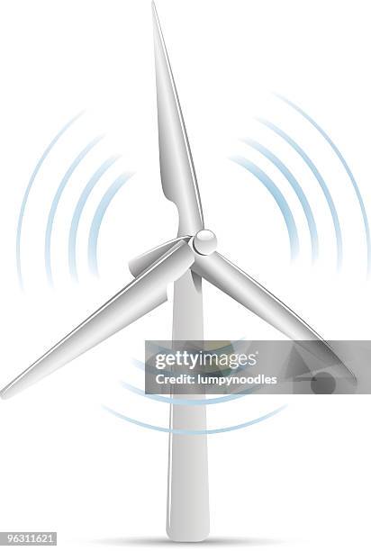 wind turbine - windmill stock illustrations