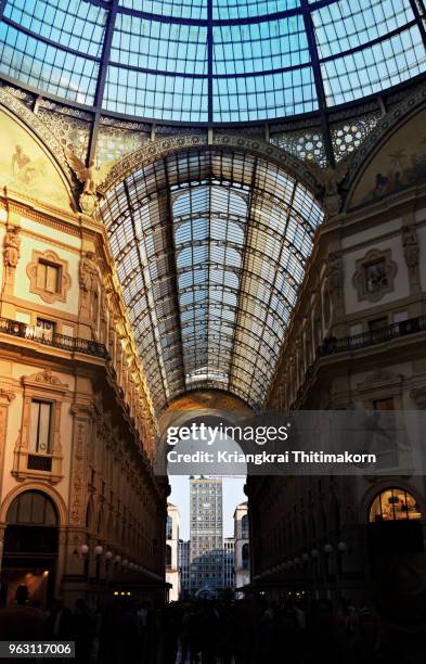 the galleria vittorio emanuelle ii. - galleria vittorio emanuele ii stock-fotos und bilder