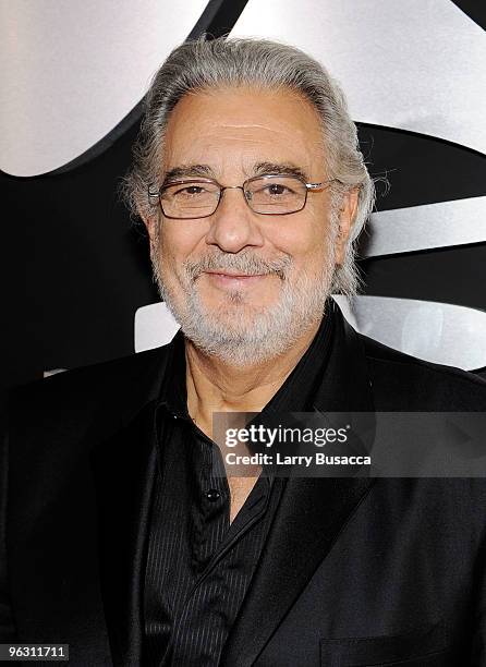 Placido Domingo arrives at the 52nd Annual GRAMMY Awards held at Staples Center on January 31, 2010 in Los Angeles, California.