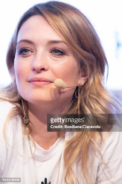 Italian actress Carolina Crescentini attends Wired Next Fest on May 27, 2018 in Milan, Italy.