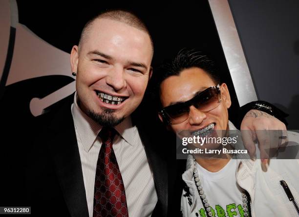 Rapper Paul Wall and jeweler Johnny Dang arrive at the 52nd Annual GRAMMY Awards held at Staples Center on January 31, 2010 in Los Angeles,...