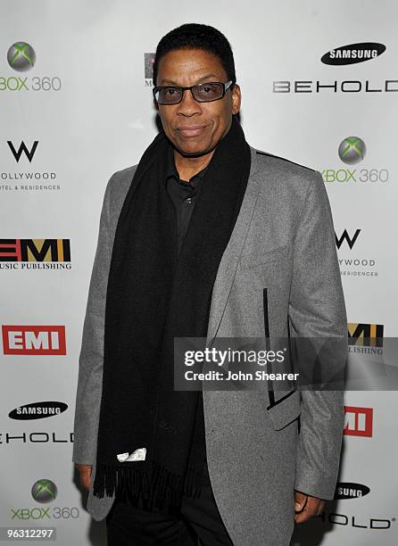 Misician Herbie Hancock attends the 2010 EMI GRAMMY Party at the W Hollywood Hotel and Residences on January 31, 2010 in Hollywood, California.