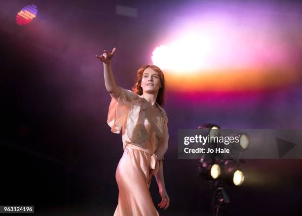 Florence Welch of Florence and the Machine perform at BBC Music Biggest Weekend held at Singleton Park on May 27, 2018 in Swansea, Wales.
