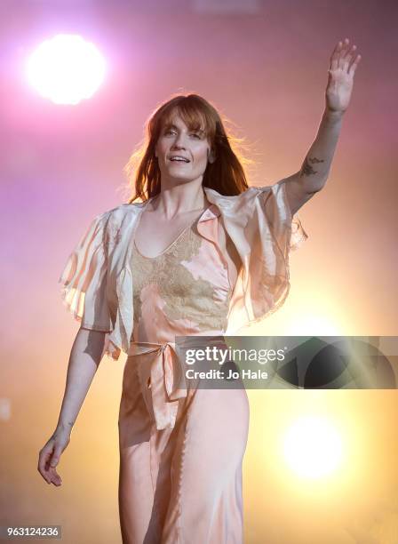 Florence Welch of Florence and the Machine perform at BBC Music Biggest Weekend held at Singleton Park on May 27, 2018 in Swansea, Wales.