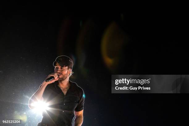 Enrique Iglesias performs at Park HaYarkon on May 27, 2018 in Tel Aviv, Israel.