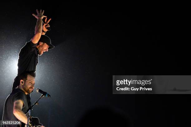 Enrique Iglesias performs at Park HaYarkon on May 27, 2018 in Tel Aviv, Israel.