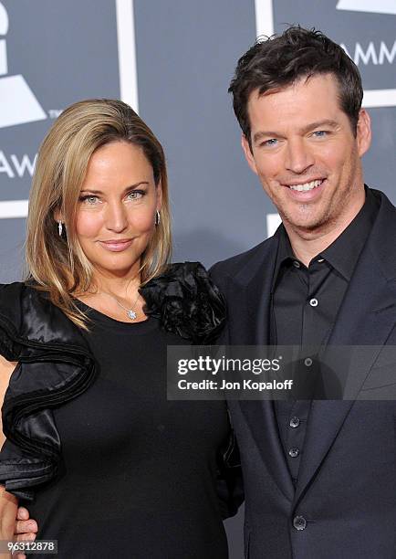 Musician Harry Connick Jr. And wife Jill Goodacre Musician Harry Connick Jr. And wife Jill Goodacre arrive at the 52nd Annual GRAMMY Awards held at...