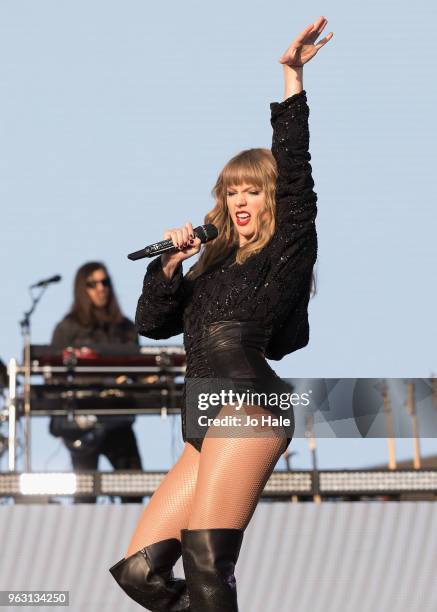 Taylor Swift performs at BBC Music Biggest Weekend held at Singleton Park on May 27, 2018 in Swansea, Wales.