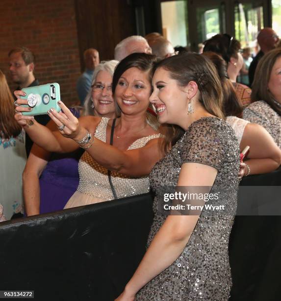 Artist Francesca Battistelli takes photos with fans at the 6th Annual KLOVE Fan Awards at The Grand Ole Opry on May 27, 2018 in Nashville, Tennessee.