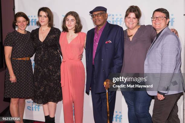 Sarah Wilke, Melanie Lynskey, Sophia Mitri Schloss, Tee Dennard, Megan Griffiths and Beth Barrett arrive for a screening of the film "Sadie" during...