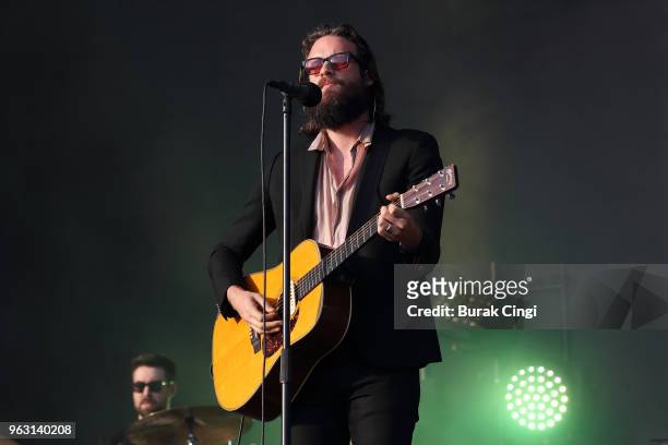 Father John Misty performs on day 3 of All Points East Festival at Victoria Park on May 27, 2018 in London, England.