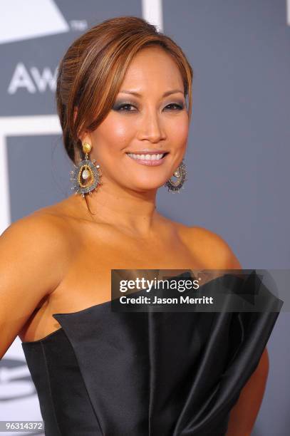 Personality Carrie Ann Inaba arrives at the 52nd Annual GRAMMY Awards held at Staples Center on January 31, 2010 in Los Angeles, California.