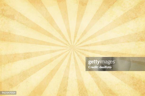 ilustraciones, imágenes clip art, dibujos animados e iconos de stock de ilustración de vector de sunburst marrón luz de grunge - aura