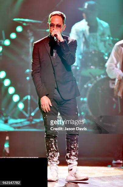 Artist TobyMac performs onstage during the 6th Annual KLOVE Fan Awards at The Grand Ole Opry on May 27, 2018 in Nashville, Tennessee.