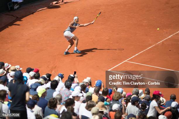 French Open Tennis Tournament - Rafael Nadal of Spain training on Court One on Children's Day at Roland Garros in preparation for the 2018 French...