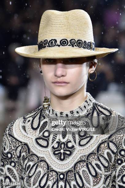 Model walks the runway during the Christian Dior Couture S/S19 Cruise Collection on May 25, 2018 in Chantilly, France.