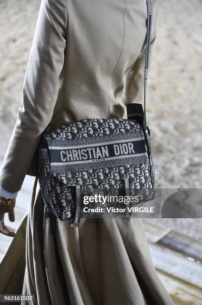 Model walks the runway during the Christian Dior Couture S/S19 Cruise Collection on May 25, 2018 in Chantilly, France.