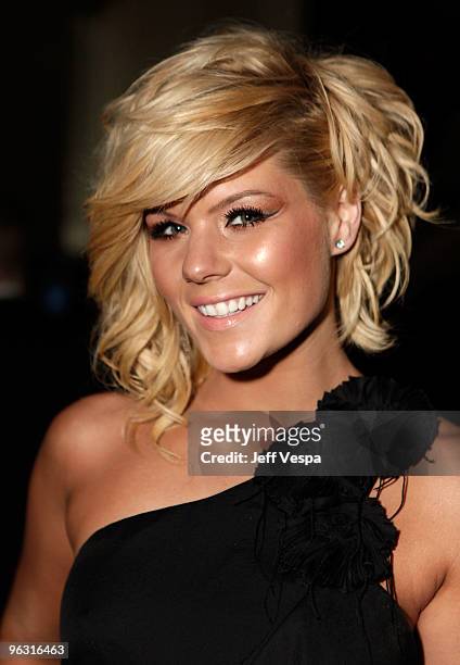 Singer Kimberly Caldwell attends the 2010 EMI GRAMMY Party at the W Hollywood Hotel and Residences on January 31, 2010 in Hollywood, California.
