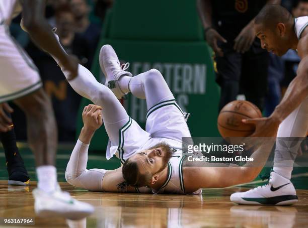 Boston Celtics Aron Baynes got off a pass to teammate Al Horford with his back on the floor in the second half. The Boston Celtics hosted the...
