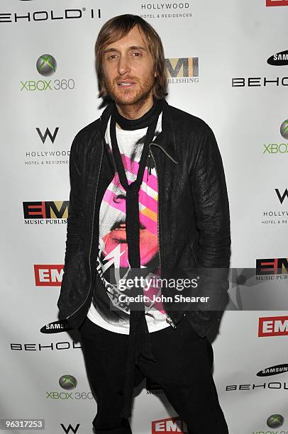 David Guetta attends the 2010 EMI Post GRAMMY Party at the W Hollywood Hotel and Residences on January 31, 2010 in Hollywood, California.