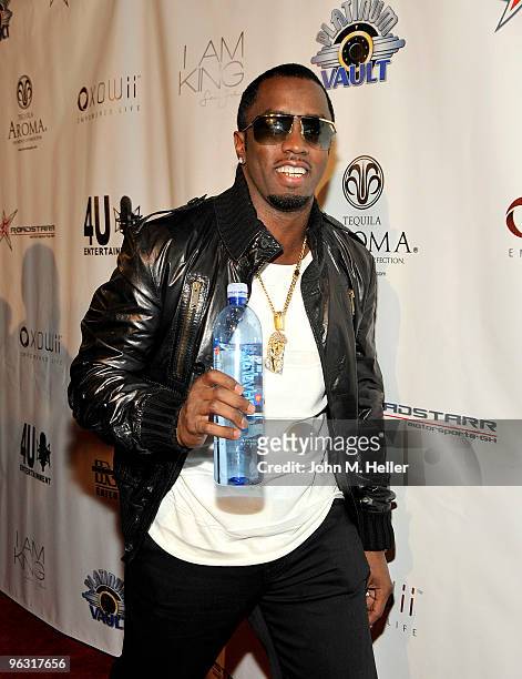 Sean "Diddy" Combs arrives at his 3rd annual Grammy Awards Gold Carpet post party at Boulevard3 on January 31, 2010 in Hollywood, California.