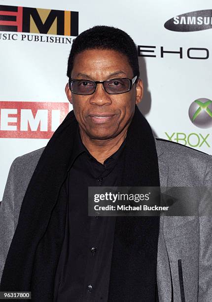 Musician Herbie Hancock attends the 2010 EMI GRAMMY Party at the W Hollywood Hotel and Residences on January 31, 2010 in Hollywood, California.