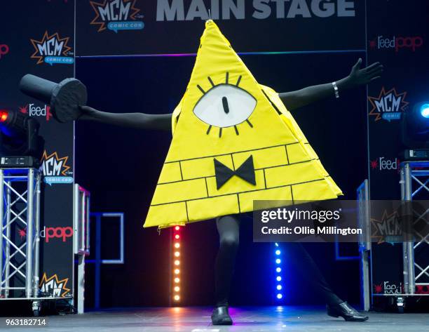 Cosplayers seen in character on the 3rd day of the MCM London Comic Con 2018 at ExCel on May 27, 2018 in London, England.