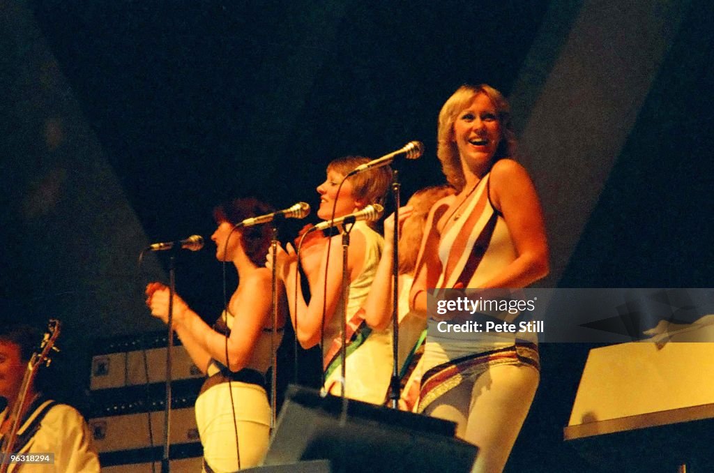 ABBA Perform At Wembley Arena In London