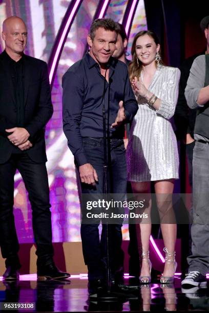 Actor Dennis Quaid speaks onstage during the 6th Annual KLOVE Fan Awards at The Grand Ole Opry on May 27, 2018 in Nashville, Tennessee.