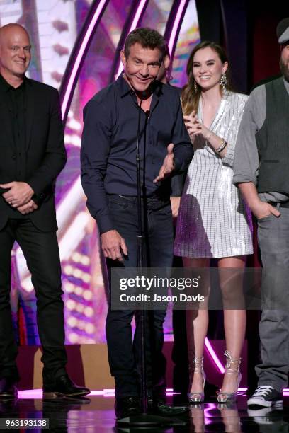 Actor Dennis Quaid speaks onstage during the 6th Annual KLOVE Fan Awards at The Grand Ole Opry on May 27, 2018 in Nashville, Tennessee.