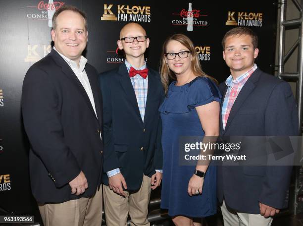 Vanderbilt kid Dalton and family attend the 6th Annual KLOVE Fan Awards at The Grand Ole Opry on May 27, 2018 in Nashville, Tennessee.