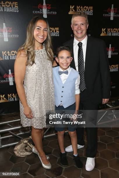 Strout, son, and Steve Strout attend the 6th Annual KLOVE Fan Awards at The Grand Ole Opry on May 27, 2018 in Nashville, Tennessee.