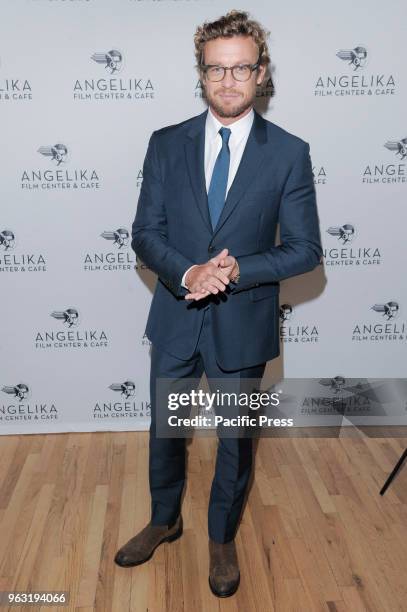 Simon Baker attends special screening of Breath hosted by Deborra-Lee Furness and Hugh Jackman at Angelika Film Center.