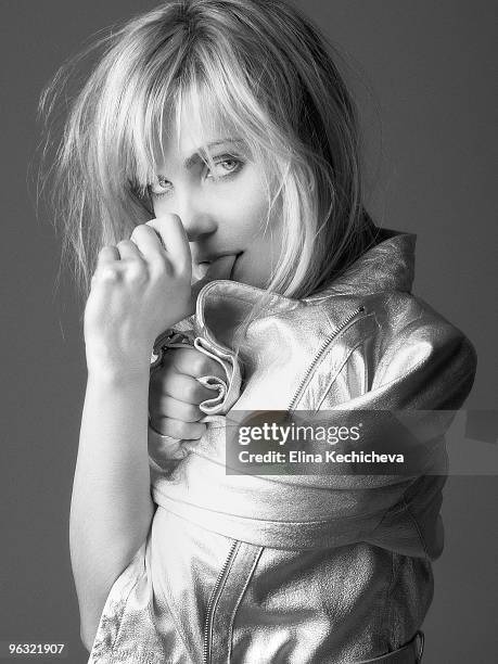 Actress/singer Emmanuelle Seigner poses at a portrait session for Jalouse in Paris on March 10, 2007. .