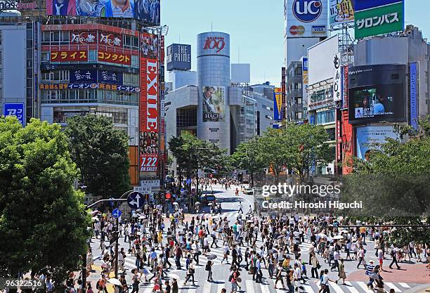 shibuya - quartier de shibuya photos et images de collection