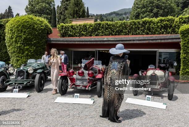 Alfa Romeo Automobiles SpA 8C 2300 Monza, left, a 1930 Alfa Romeo Automobiles SpA 6C 1750 Gran Sport, center, and a 1925 Bugatti Automobiles SAS Type...