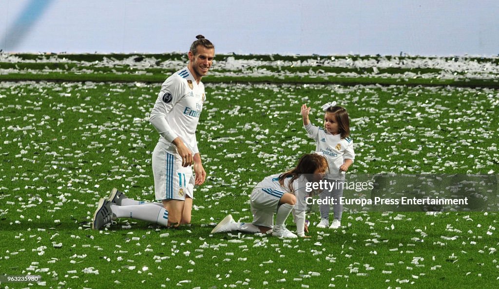 Real Madrid Celebrate After Victory In The Champions League Final