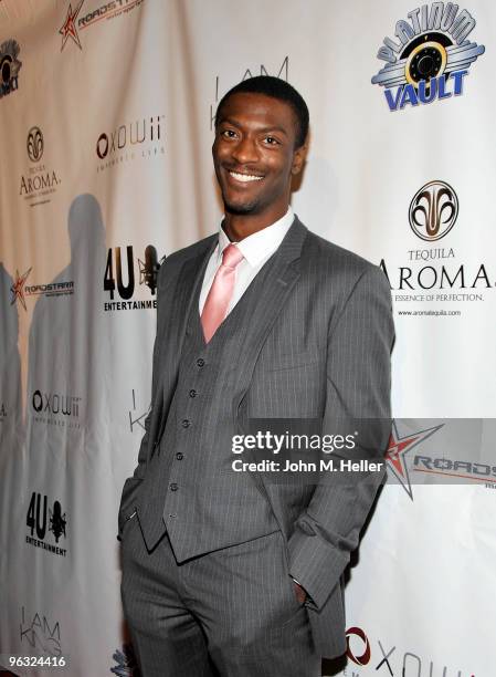 Actor Aldis Hodge attends the 3rd annual Grammy Awards Gold Carpet post party with Sean "Diddy" Combs at Boulevard3 on January 31, 2010 in Hollywood,...