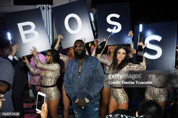 Rick Ross attends day 3 of the grand opening weekend of APEX Social Club at Palms Casino Resort on May 27, 2018 in Las Vegas, Nevada.