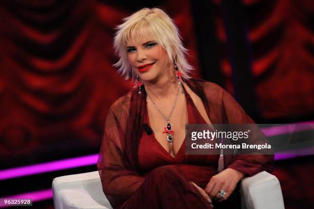 Ilona Staller during the "Chiambretti night" Italian tv show on March 10, 2009 in Milan, Italy.