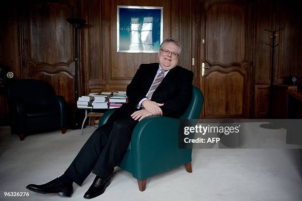 The new President of the French National Center of Scientific Research Alain Fuchs, poses on January 28, 2010 in his office in Paris. Alain Fuchs has...