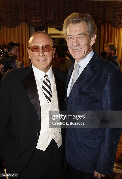 Clive Davis and Sir Ian McKellen