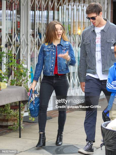 Joey King and Jacob Elordi are seen on May 27, 2018 in Los Angeles, California.