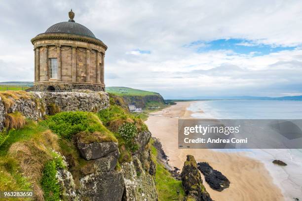 mussenden temple, castlerock, county londonderry, ulster region, northern ireland, united kingdom. - castle rock colorado stock pictures, royalty-free photos & images