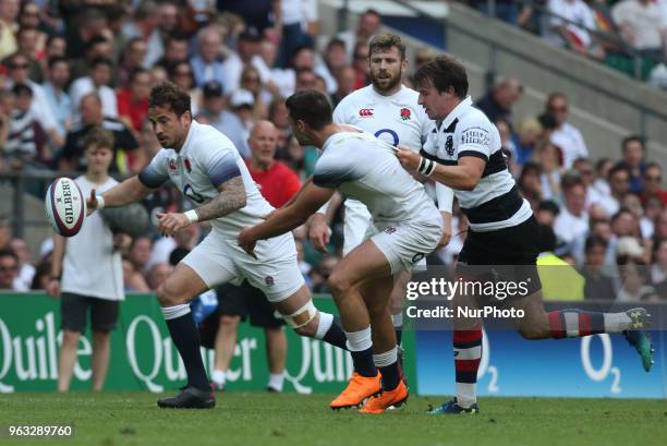 Danny Cipriani of England during Quilter Cup match between England against Barbarians at Twickenham stadium, London, on 27 May 2018