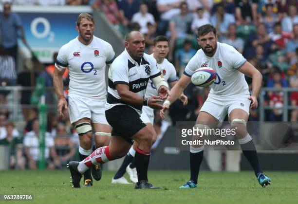 John Afoa of Barbarians during Quilter Cup match between England against Barbarians at Twickenham stadium, London, on 27 May 2018