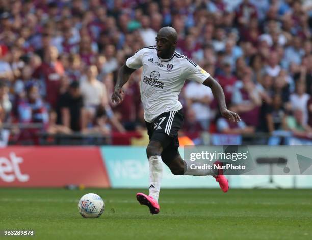 Fulham's Aboubakar Kamara during the Championship Play-Off Final match between Fulham and Aston Villa at Wembley, London, England on 26 May 2018.