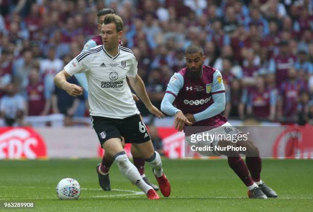 Fulham's Kevin McDonald during the Championship Play-Off Final match between Fulham and Aston Villa at Wembley, London, England on 26 May 2018.