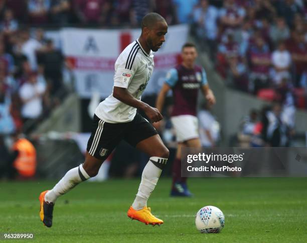 Fulham's Denis Odoi during the Championship Play-Off Final match between Fulham and Aston Villa at Wembley, London, England on 26 May 2018.